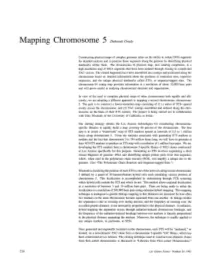 Mapping Chromosome 5