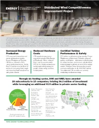 Distributed Wind Competitiveness Improvement Project