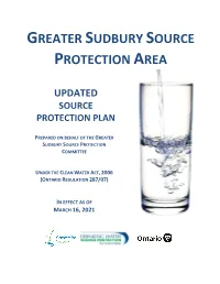 Greater Sudbury Source Protection Area