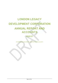 London Legacy Development Corporation Annual Report and Accounts 2020/21