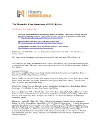 The Wounded Knee Interviews of Eli S. Ricker