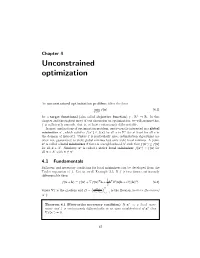 Unconstrained Optimization