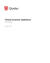 Virtual Scanner Appliance User Guide
