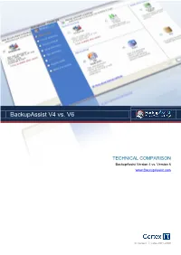 Backupassist V4 Vs. V6