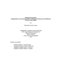 Coding OK Computer: Categorization and Characterization of Disruptive Harmonic and Rhythmic Events in Rock Music