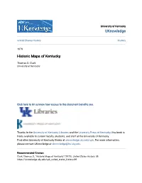 Historic Maps of Kentucky