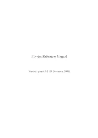 Physics Reference Manual