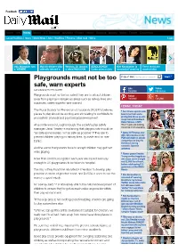 Playgrounds Must Not Be Too Safe, Warn Experts | Daily Mail Online