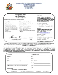 Request for Proposal