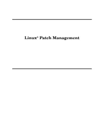 Linux® Patch Management Jang FM.Qxd 12/14/05 2:53 PM Page Ii