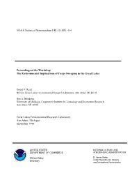 Proceedings, Workshop on the Environmental Implications Of