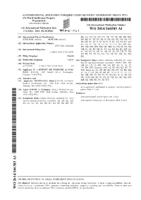WO 2014/160383 Al 2 October 2014 (02.10.2014) P O P C T