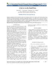 A Survey on the Small Data