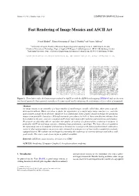 Fast Rendering of Image Mosaics and ASCII Art
