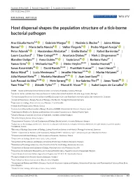 Host Dispersal Shapes the Population Structure of a Tick‐Borne Bacterial