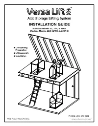 INSTALLATION GUIDE Standard Models 32, 32H, & 32HX Wireless Models 32W, 32WH, & 32WHX