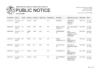 Public Notice &gt;&gt; Licensing and Management System Admin &gt;&gt;