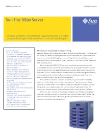 Sun Fire™ V890 Server