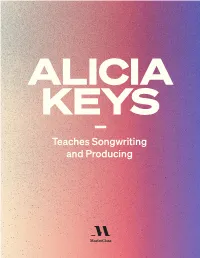 Teaches Songwriting and Producing
