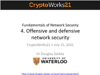 4. Offensive and Defensive Network Security Cryptoworks21 • July 15, 2021