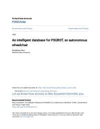 An Intelligent Database for PSUBOT, an Autonomous Wheelchair