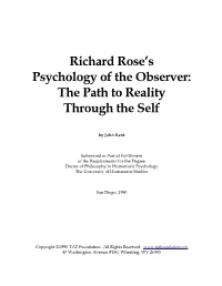 Entire Book Needs to Be Written—And Will Be—About Jim’S Dramatic Odyssey and Exten- Sive Understanding of the Inner Path