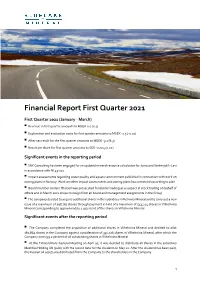 Interim Report Q1 2021