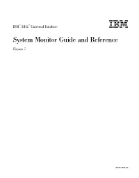 System Monitor Guide and Reference Ve R S I O N 7