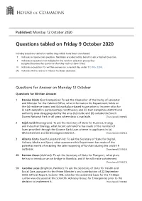 View Questions Tabled on PDF File 0.16 MB