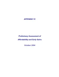 Appendix 1C Affordability Tech Memo