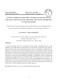 Early Eocene (Middle-Late Cuisian) Molluscs Assemblage from The