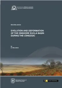 Evolution and Deformation of the Onshore Eucla Basin During the Cenozoic