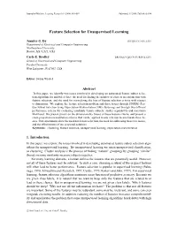 Feature Selection for Unsupervised Learning