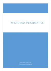 Micromax Informatics