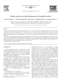 Outlier Rejection in High-Dimensional Deformable Models