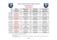 U11 Niveau C FOOT ANIMATION DISTRICT ESCAUT