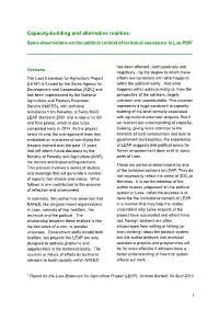 Capacity-Building and Alternative Realities