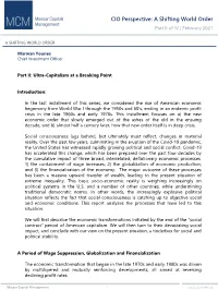 CIO Perspective: a Shifting World Order Part II of IV | February 2021