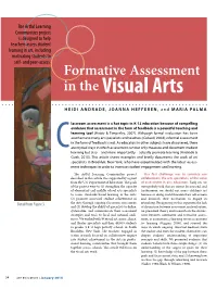 Formative Assessment in the Visual Arts