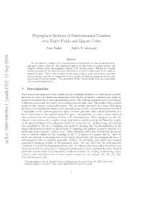 Hyperplane Sections of Determinantal Varieties Over Finite Fields And