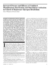 Increased Potency and Efficacy of Combined Phosphorylase