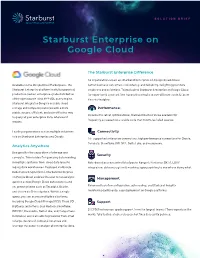 Starburst Enterprise on Google Cloud