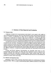 Summary of Data Reported and Evaluation