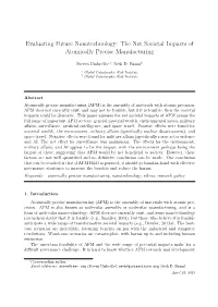 Evaluating Future Nanotechnology: the Net Societal Impacts of Atomically Precise Manufacturing