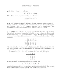 Homework #3 Solutions