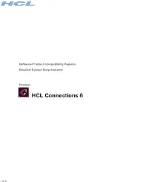 IBM Connections 6.0Â€Â€System Requirements Review Report