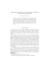 Inflection Points and Asymptotic Lines on Lagrangean Surfaces
