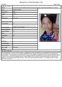 Missing Person - Period Wise Report (CIS) 27/12/2019 Page 1 of 50