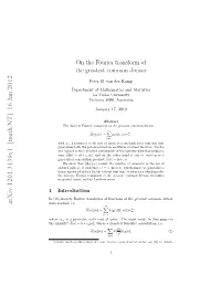 On the Fourier Transform of the Greatest Common Divisor