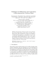 Challenges for Refinement and Composition of Instrumentations